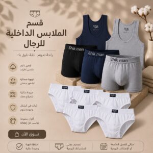 قسم الملابس الداخلية للرجال