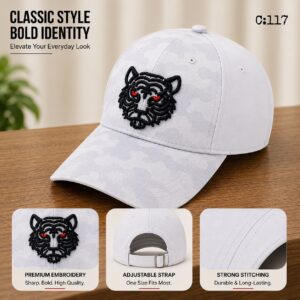 طاقية تايجر ابيض كود C:117